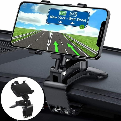 Universal Car Mount Phone Holder â€” 360Â° Adjustable Dashboard & Windshield Mount