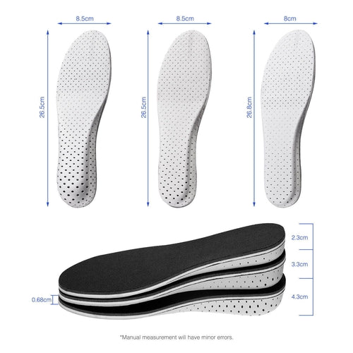 Invisible Height Increase Insoles â€” Adjustable Lift Insoles for Men & Women