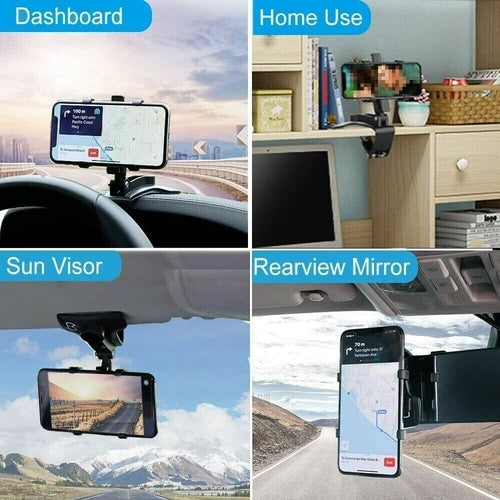 Universal Car Mount Phone Holder â€” 360Â° Adjustable Dashboard & Windshield Mount