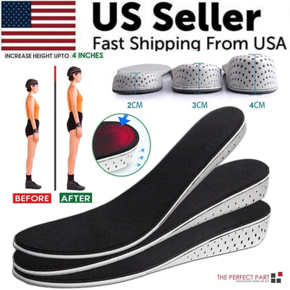 Invisible Height Increase Insoles â€” Adjustable Lift Insoles for Men & Women