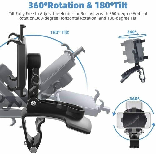 Universal Car Mount Phone Holder â€” 360Â° Adjustable Dashboard & Windshield Mount
