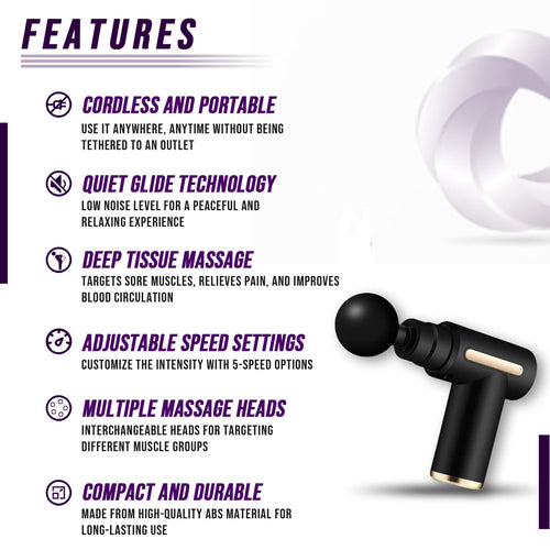Muscle Massage Gun â€” Deep Tissue Percussion Massager for Pain Relief