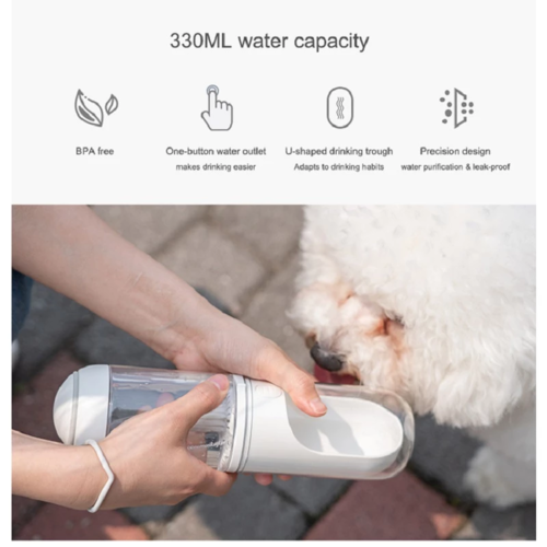 Outdoor Travel Pet Water Dispenser â€” Portable Dog Water Bottle with Bowl