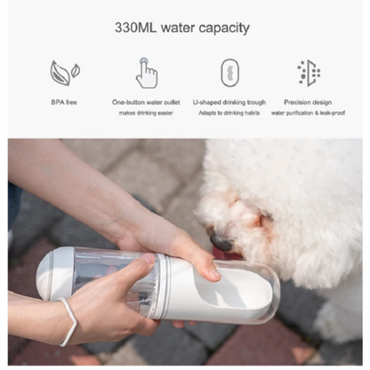 Outdoor Travel Pet Water Dispenser â€” Portable Dog Water Bottle with Bowl