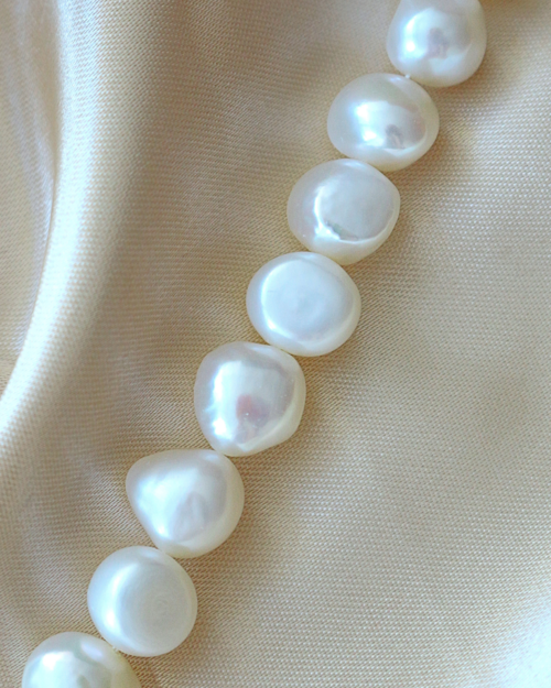 Baroque Freshwater Pearl Bracelet â€” 925 Sterling Silver & 18K Gold Plated