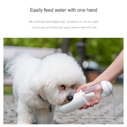 Outdoor Travel Pet Water Dispenser â€” Portable Dog Water Bottle with Bowl