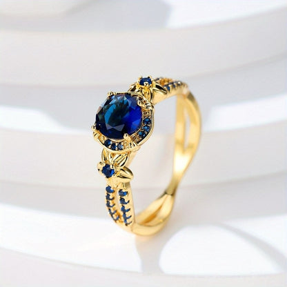 Sapphire Ring â€” Elegant Blue Gemstone Ring for Women