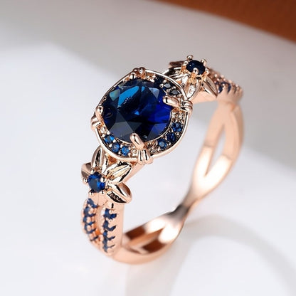 Sapphire Ring â€” Elegant Blue Gemstone Ring for Women